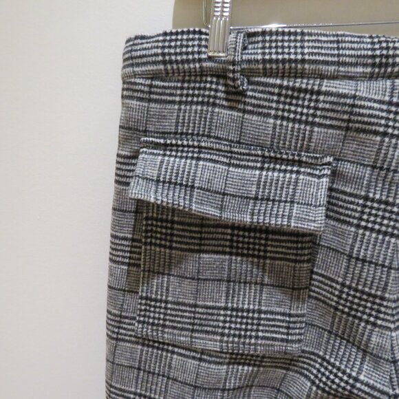 KRUGER Made in Japan Wool Blend Plaid Cargo Buckle Pants Street Avant Garde Sz M - Picture 14 of 16